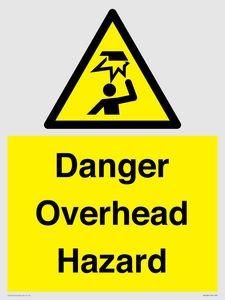 Danger Overhead Hazard